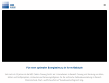 Tablet Screenshot of mbs-elektroplanung.de